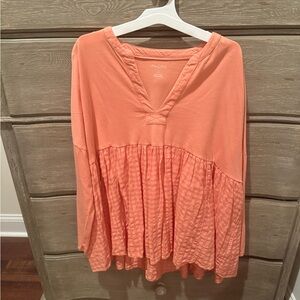 Pilcro Coral Tunic Top